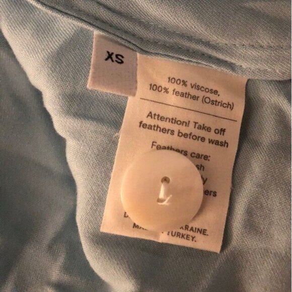 NWT $320 SLEEPER CORNFLOWER BLUE OSTRICH TRIM PARTY PAJAMA SET SIZE XS SOLD OUT! - Picture 14 of 14